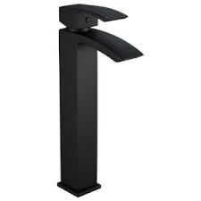 Classic Tall Mono Basin Mixer Matt Black – Traditional Countertop Bathroom Tap