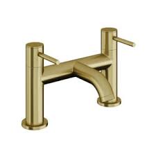 Cascade Bath Filler Tap Brushed Brass – Luxury Modern Bathtub Mixer for Bathrooms