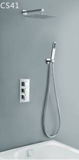 Luxury Concealed Thermostatic Shower Set with Overhead Rain Shower & Handheld Kit – Chrome Finish