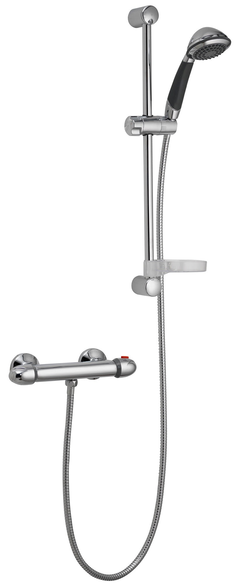 Thermostatic Round Shower Mixer Valve with Multi-Function Handset Chrome