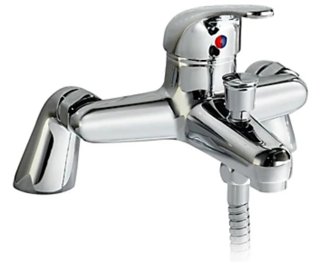 Vista Bath Shower Mixer Tap with Shower Kit - Chrome Finish