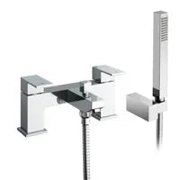 Chrome Bathroom Basin Mixer Tap Bath Shower Mixer Tap & Waste