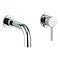 Eden Wall Mounted Basin Mixer – Modern Chrome Bathroom Tap Set