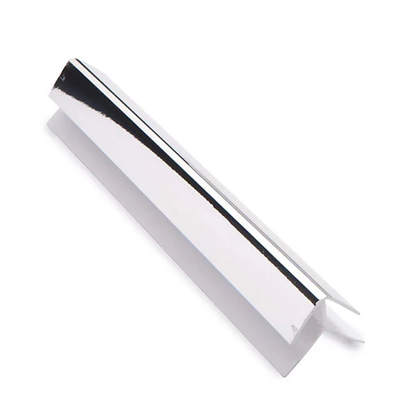 Chrome External Corner Trim – Durable Aluminum Edge Protector for Walls & Panels