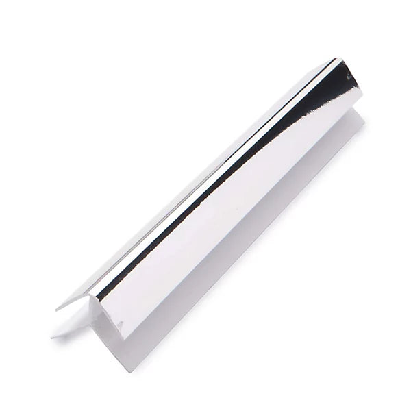 Chrome External Corner Trim – Durable Aluminum Edge Protector for Walls & Panels