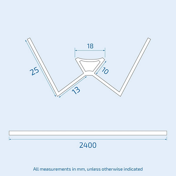 Internal Corner White – PVC Trim for Neat Wall & Ceiling Panel Joints