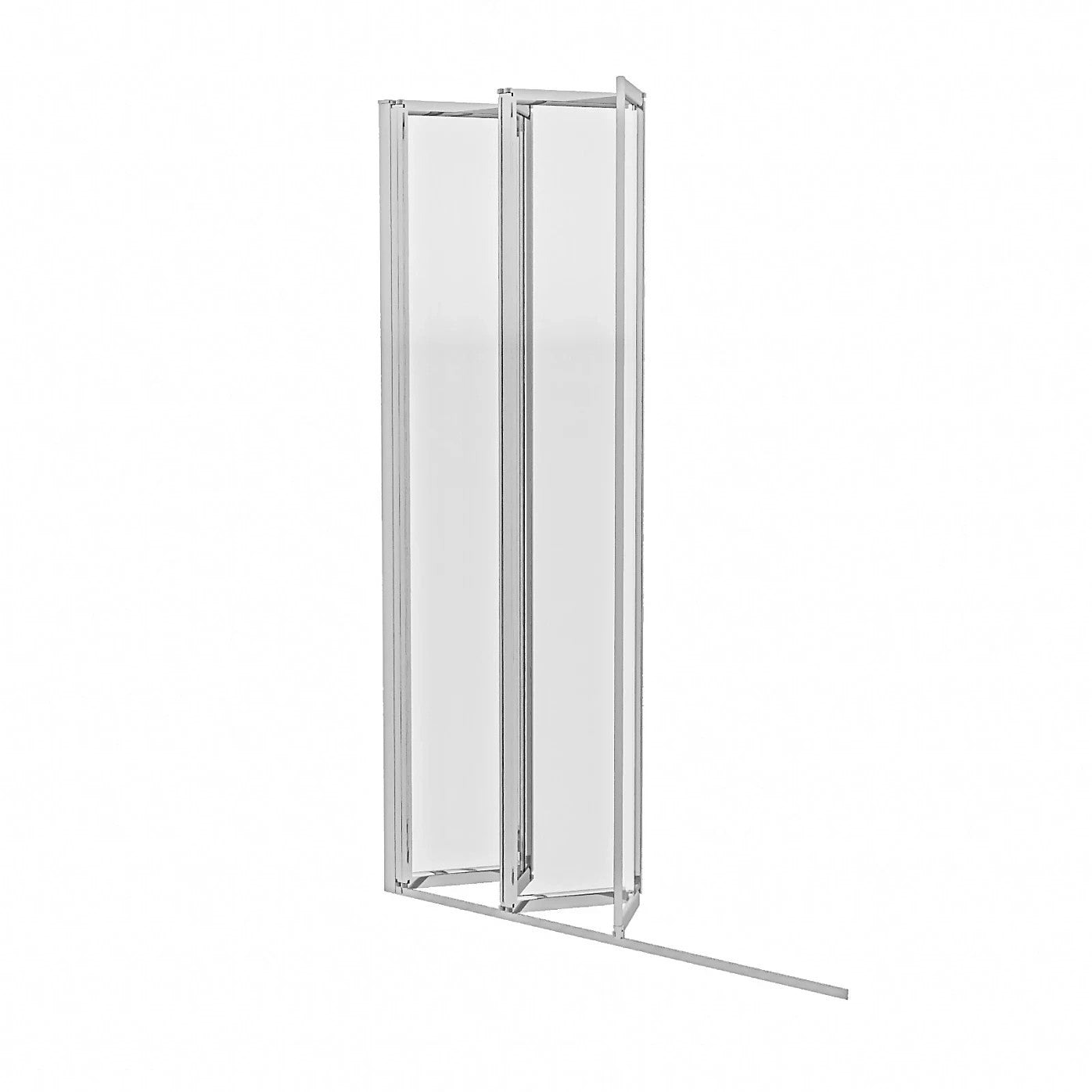 4 Folding Glass Panel Door Bath Shower Screen 4mm Thick