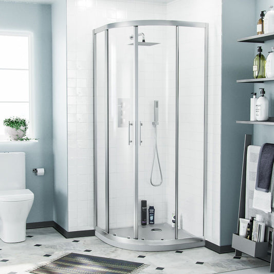 MARINA 6 Quadrant 6mm Clear Glass Chrome