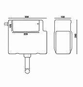 Infra Red Sensor Concealed Cistern | Hygienic Touchless Flush Toilet Tank