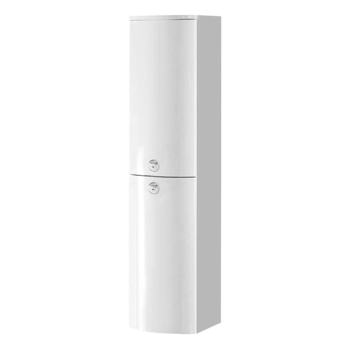 PARIS Bathroom Wall Hung Cabinet TALLBOY White - 320w x 1418h x 360d