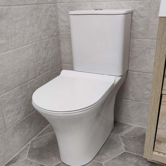 Haven Rimless Close Coupled Toilet & Soft Close Seat 370w x 430h x 610d