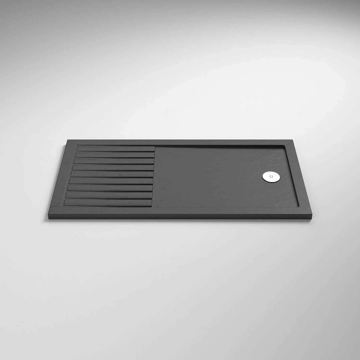 Walk In Shower Tray Rectangle Slimline -  Slate Grey