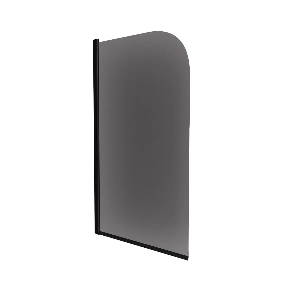 Radius Edge Bath Screen Grey 5mm Thick - Adjustment Size 790-805 - 800 x 1400mm