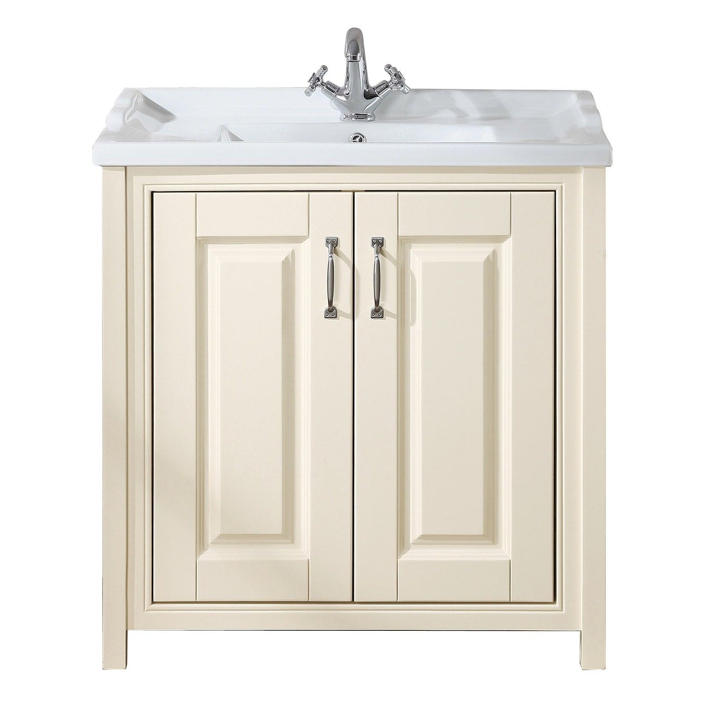 HILTON 800 Freestanding Ceramic Vanity Basin Cream  - 810w x 815h x 465d