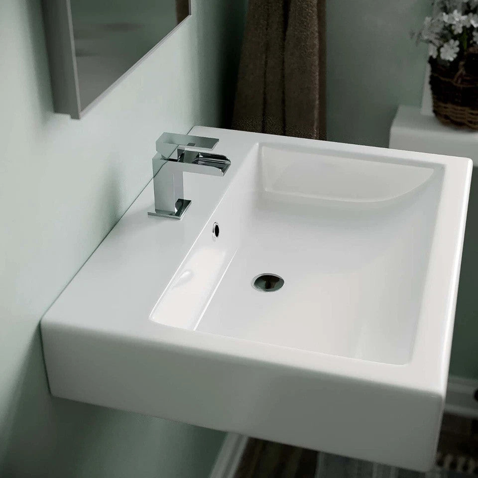 Countertop or Wall Hung Basin 450w x160h x 570d -Waste & Fixing Kit Not Included