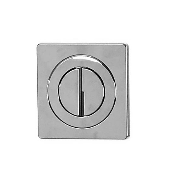 Chrome Square Dual Flush Push Button Plate 63w x 63h for FAC001N & FAC001S