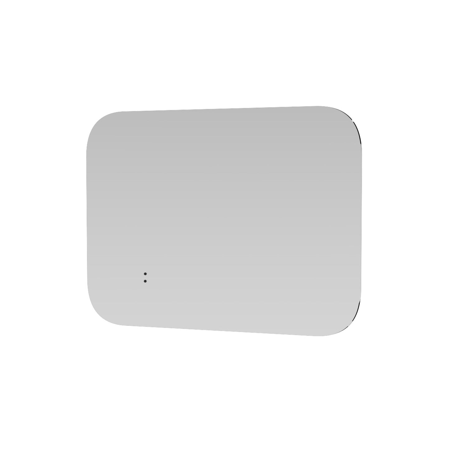 LED Round Corner Mirror 800x600mm with Demister & Shaver Socket Included