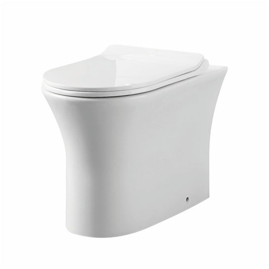 Haven Rimless Comfort Height Back to Wall Pan & Soft Close Seat 370w x460h x490d