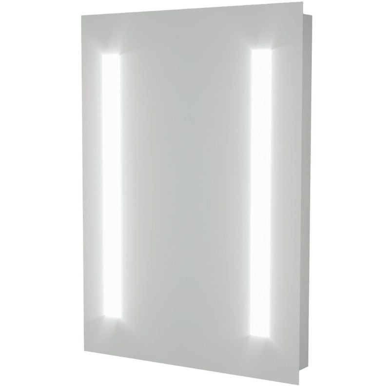 LED Bathroom Mirror 390x500mm Battery Powered 6000K Cool White Light