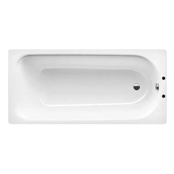 2TH Steel Enamel Bath I 1.8mm thick - 2 Tap hole - No Handle - Included Bath Leg