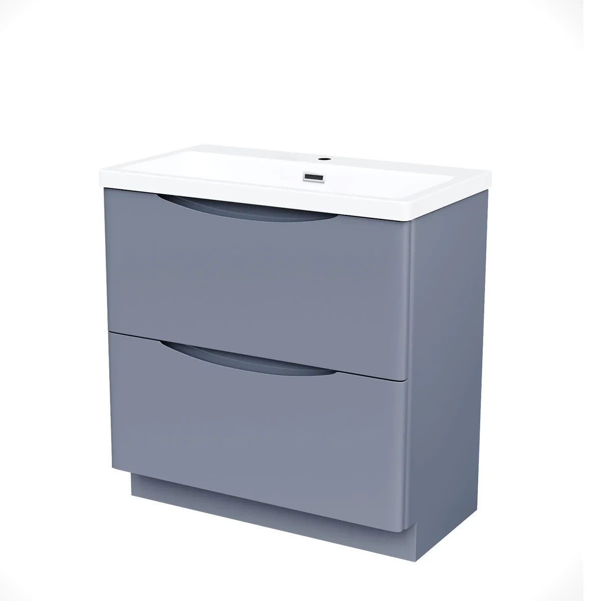 DWELTA 800 Floorstanding Matt Grey • Resin Basin | 800w x 850h x 450d