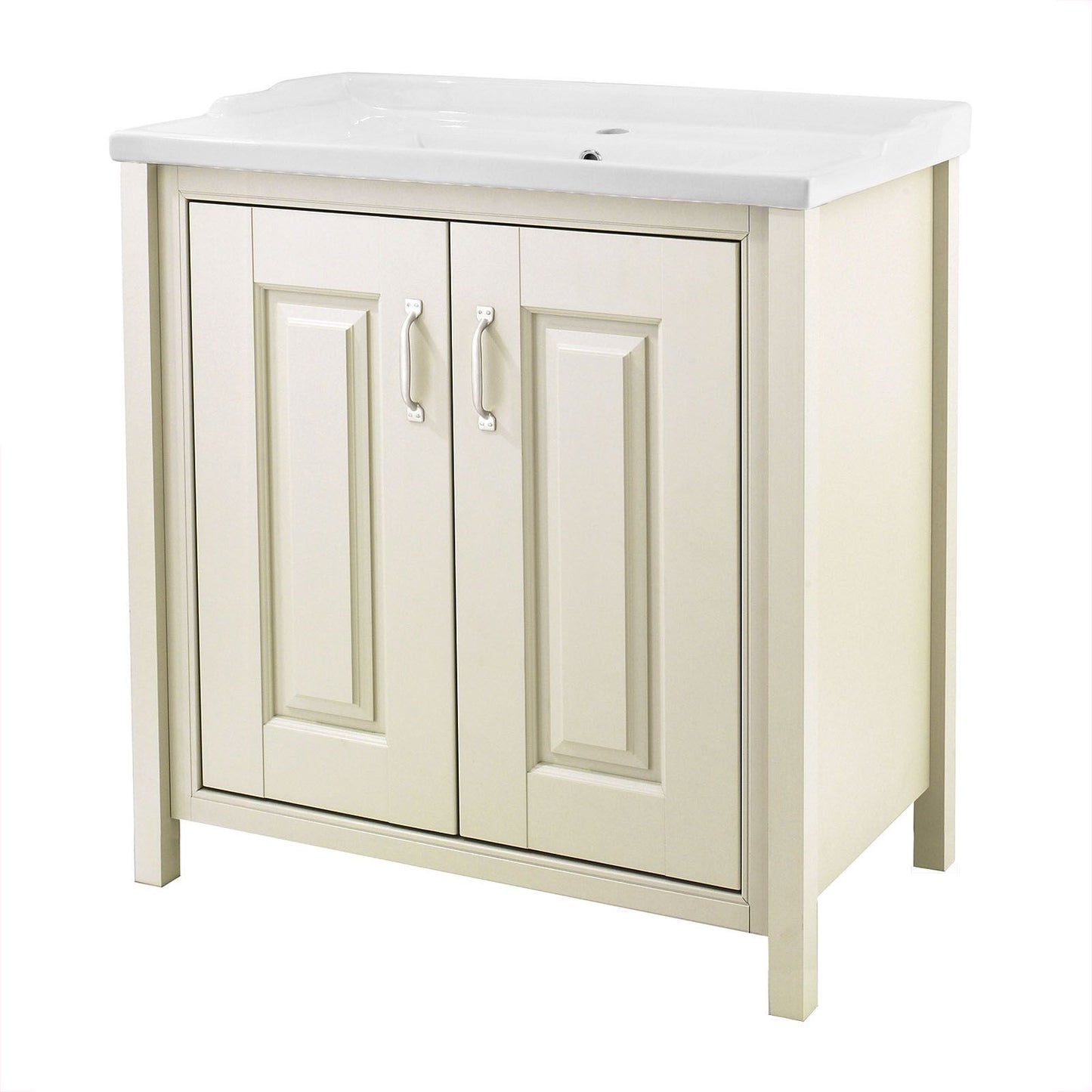 HILTON 800 Freestanding Ceramic Vanity Basin Cream  - 810w x 815h x 465d