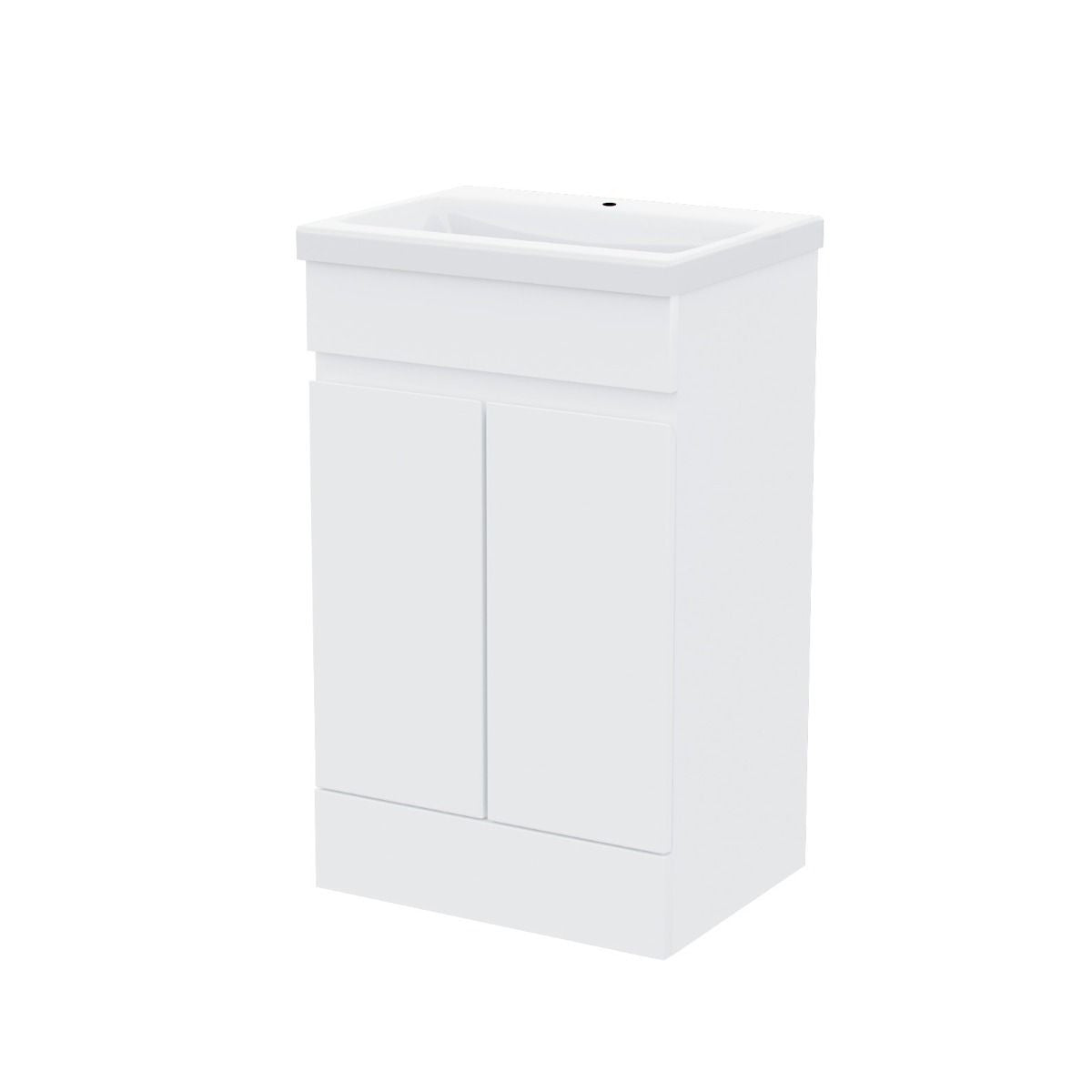 HARROW 600 Floorstanding Doors White Ceramic Basin – 605w x 815h x 395d