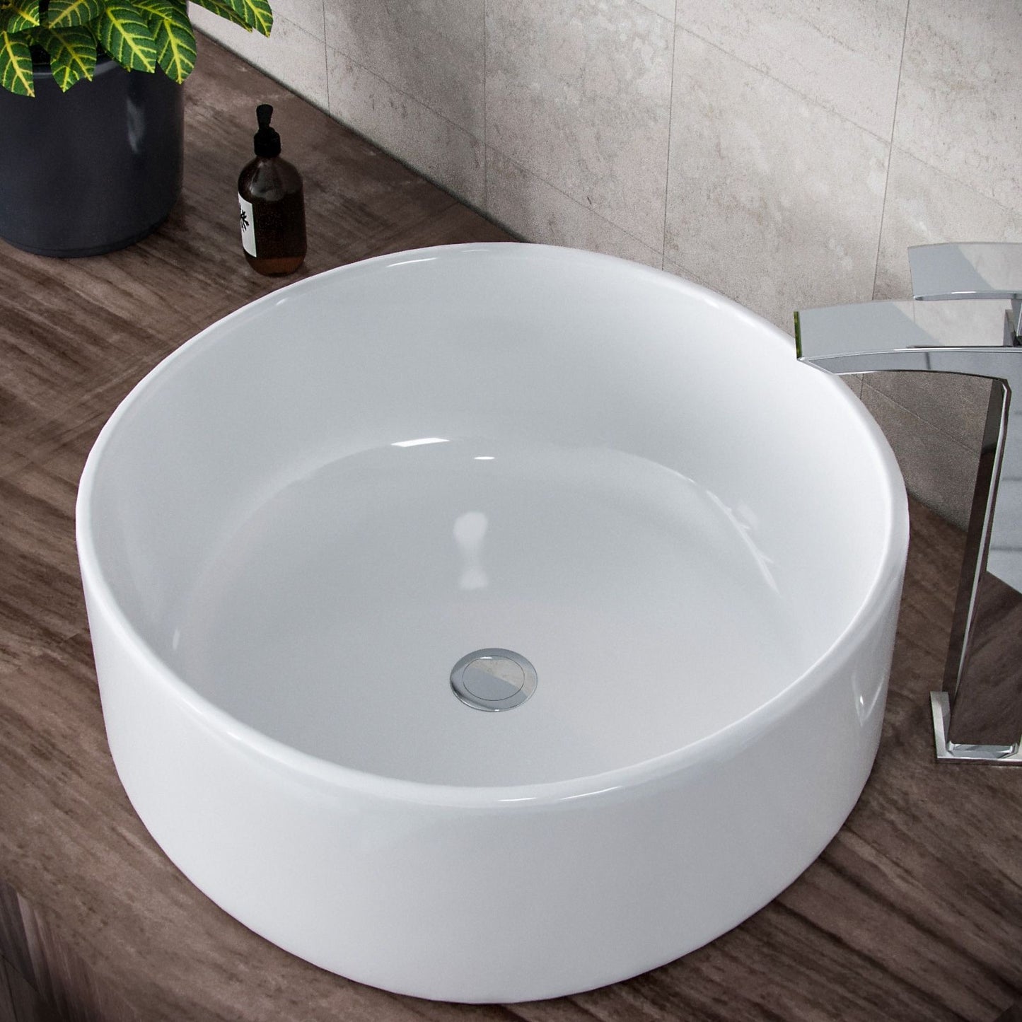 Countertop Basin White 410w x 155h x 410d