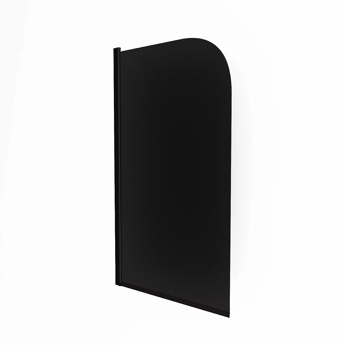 Radius Edge Bath Screen Dark Grey 5mm Thick - Adjustment 790-805 - 800 x 1400mm