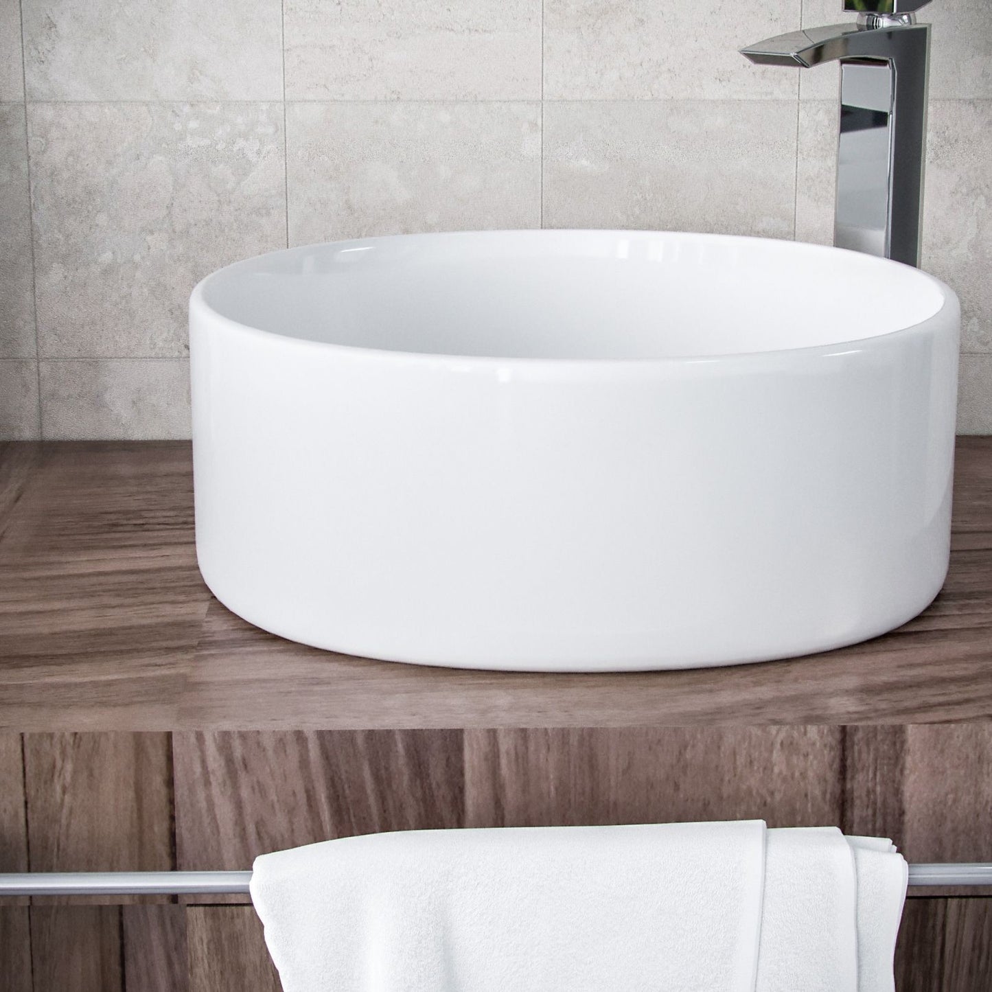 Countertop Basin White 410w x 155h x 410d