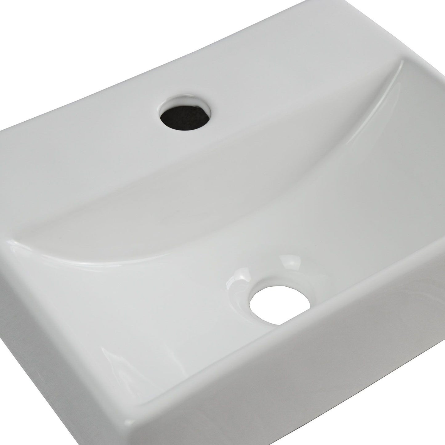 Countertop or Wall Hung Basin 370w x110h x270d -Waste & Fixing Kit Not Included