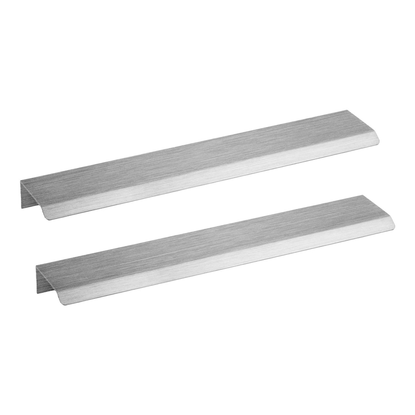 Handles for PMB Vanity with Fixings (Pair) ) Brushed Silver - 200w x 30h
