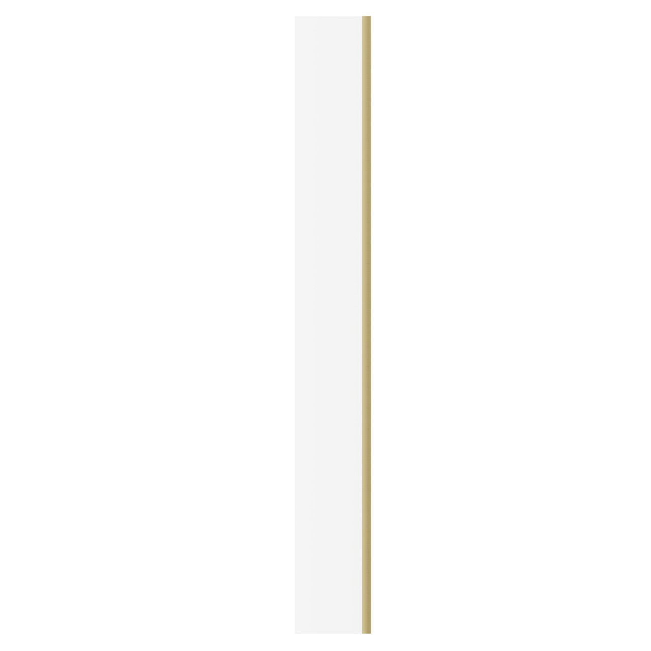 MARINA 8 Wet Room 8mm Clear Glass Swivel Return Panel Brushed Brass 300 x 1900mm
