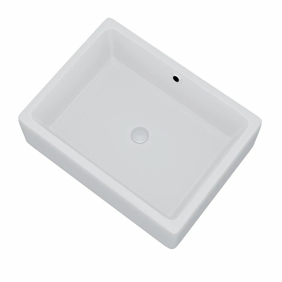 Countertop Basin White 360w x 150h x 510d - Waste Not Included