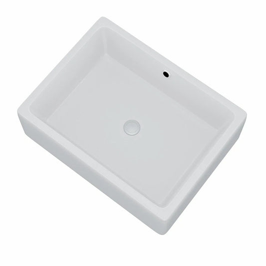 Countertop Basin White 360w x 150h x 510d - Waste Not Included