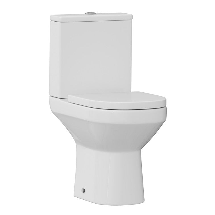 Grand Rimless Comfort height Close Coupled Toilet & Soft Close Seat 370w x 460h x 665d