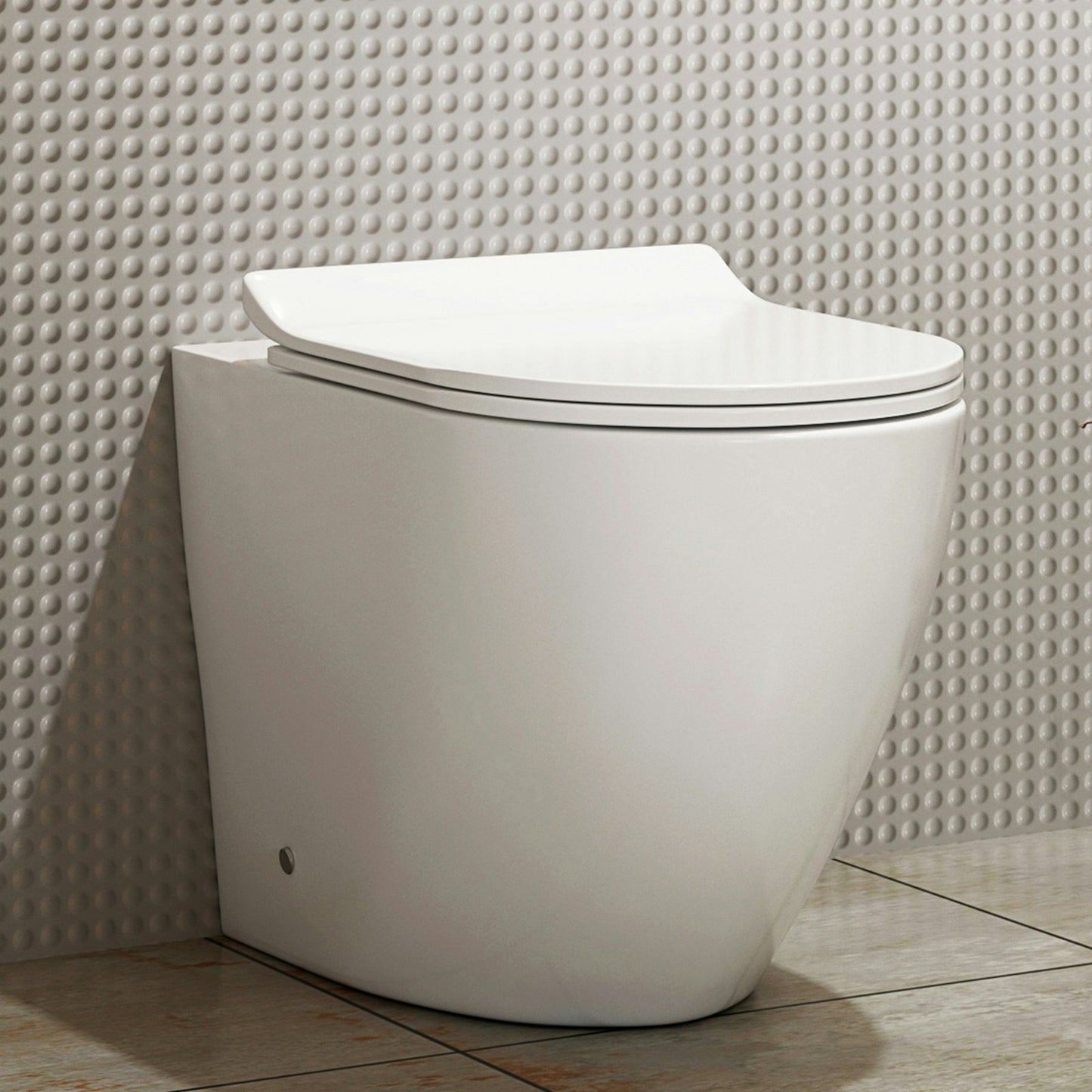 Delta Rimless Comfort Height Back to Wall Pan & Soft Close Seat 365w x440h x570d