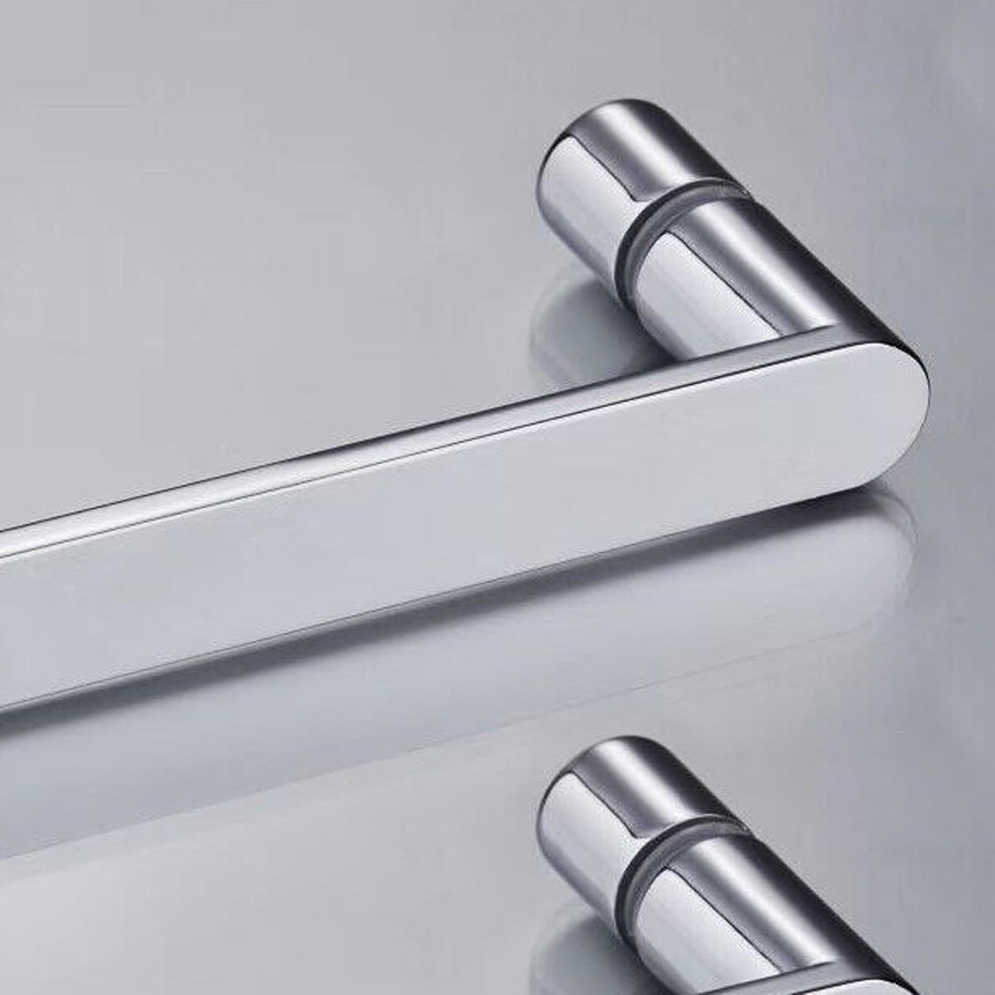 A Pair of Universal Rounded Chrome 160 mm Shower Door Handles