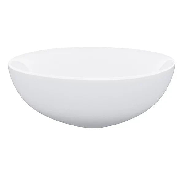 Round Countertop Basin White 420w x 160h x 420d - Waste Not Included