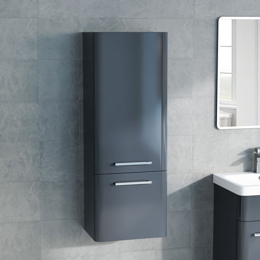 ASHFORD Wall Hung Side Cabinet Anthracite - 350w x 1000h x 240d