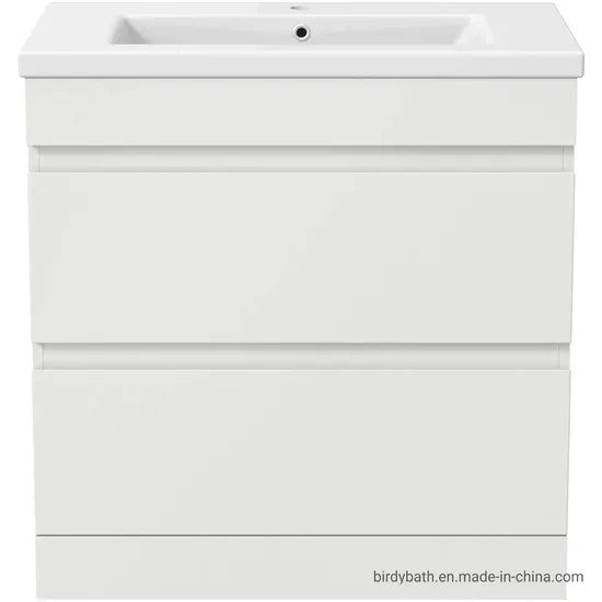 HARROW 800 Floorstanding Twin Drawer White Ceramic Basin 800w x 835h x 395d