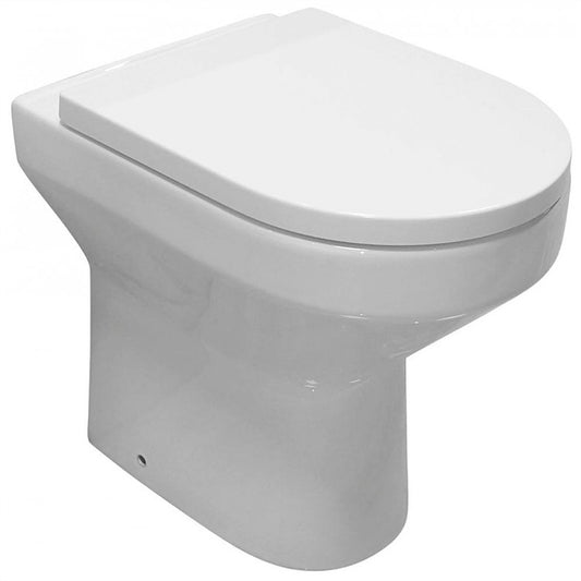 Grand Rimless Comfort Height Back to Wall Pan & Soft Close Seat 360w x460h x500d