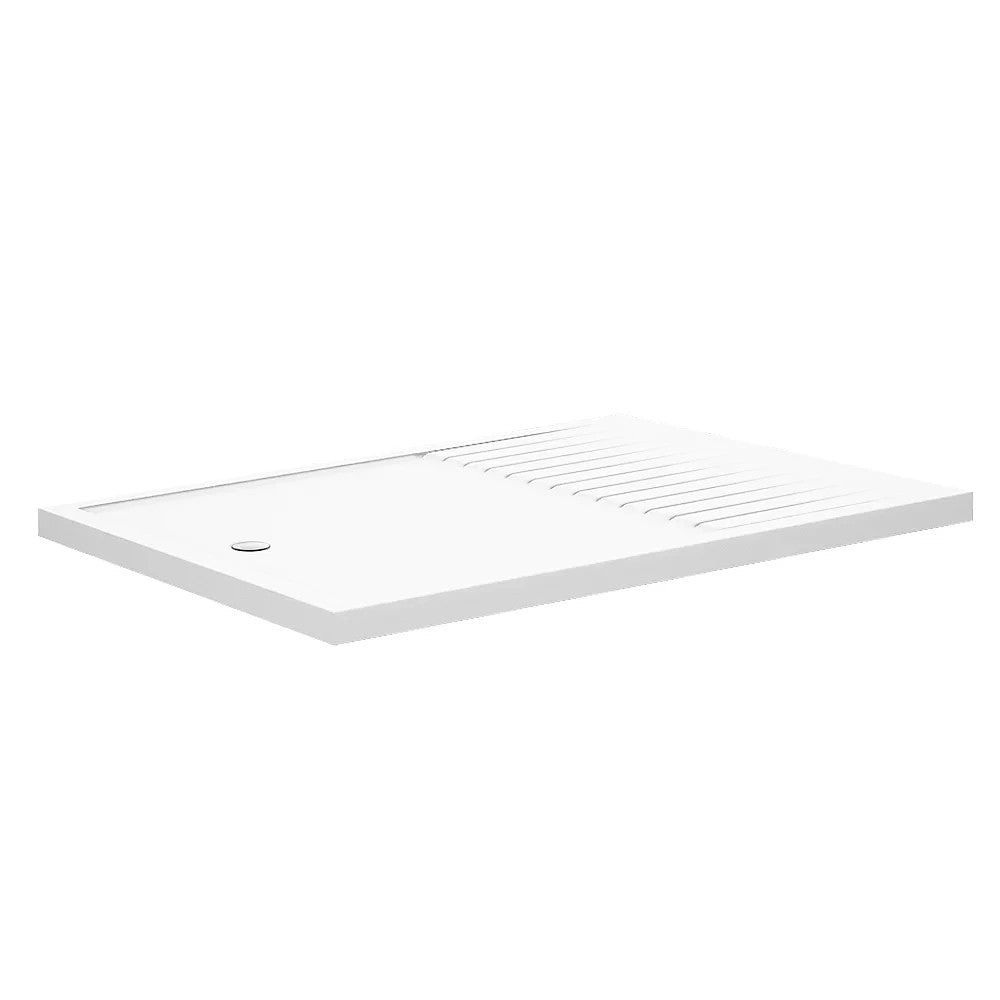 Walk In Shower Tray Rectangle Slimline - Gloss White