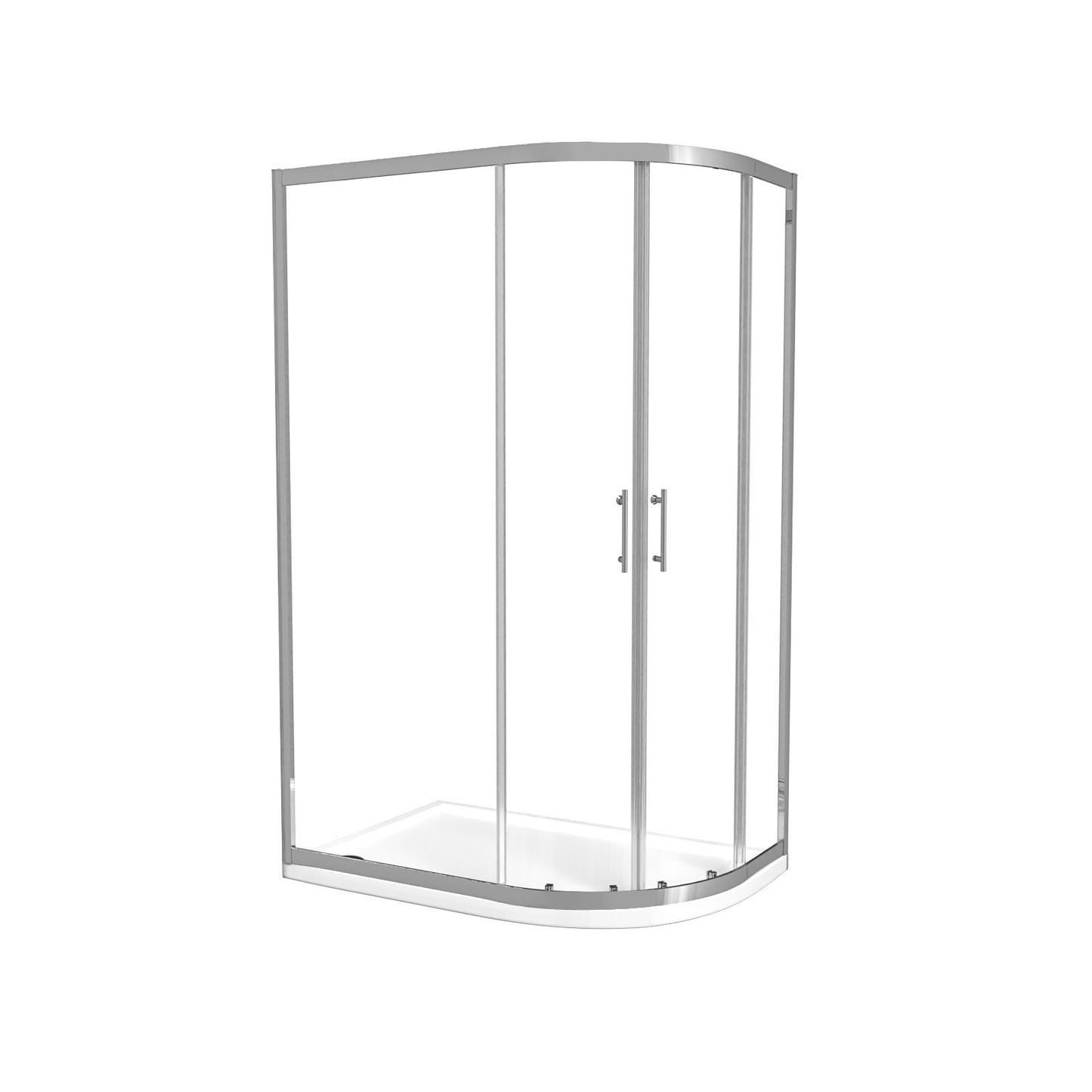 MARINA 6 Quadrant Quadrant Corner Shower 6mm Clear Glass Chrome