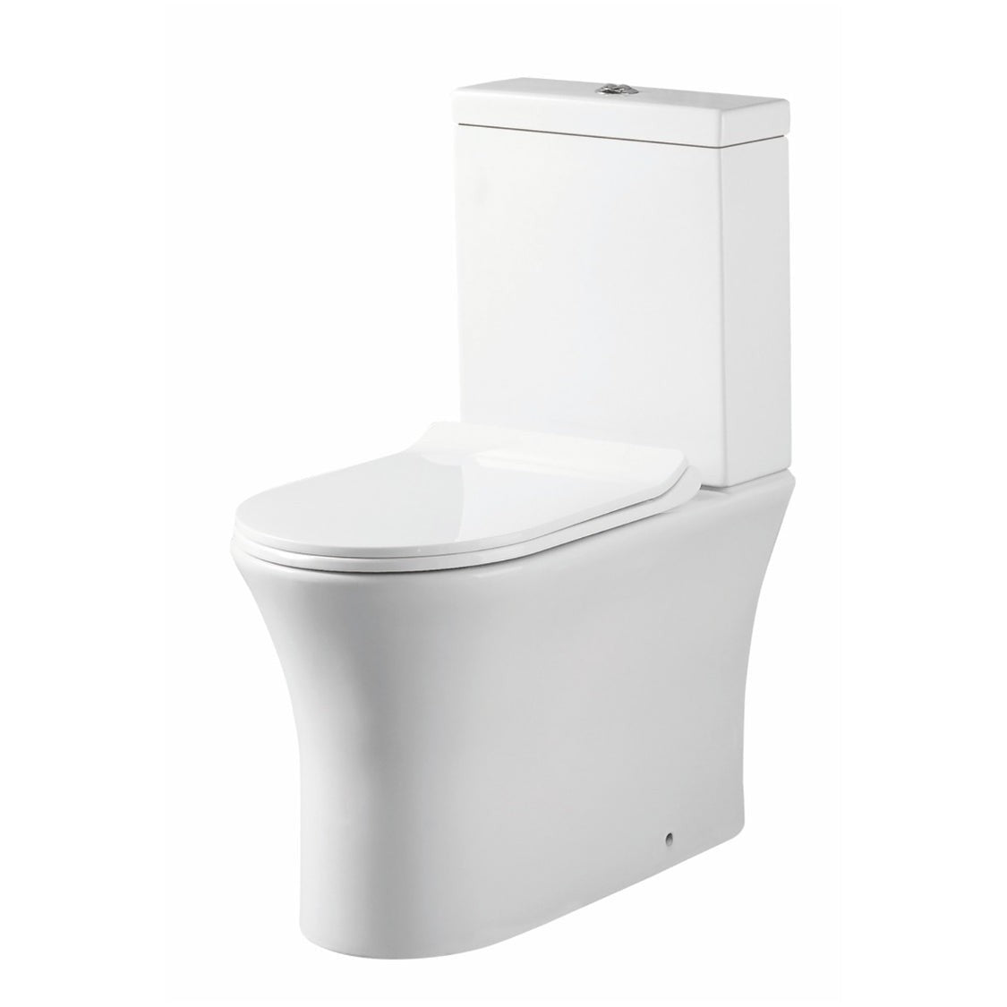 Haven Rimless Close Coupled Toilet & Soft Close Seat 370w x 430h x 610d - White
