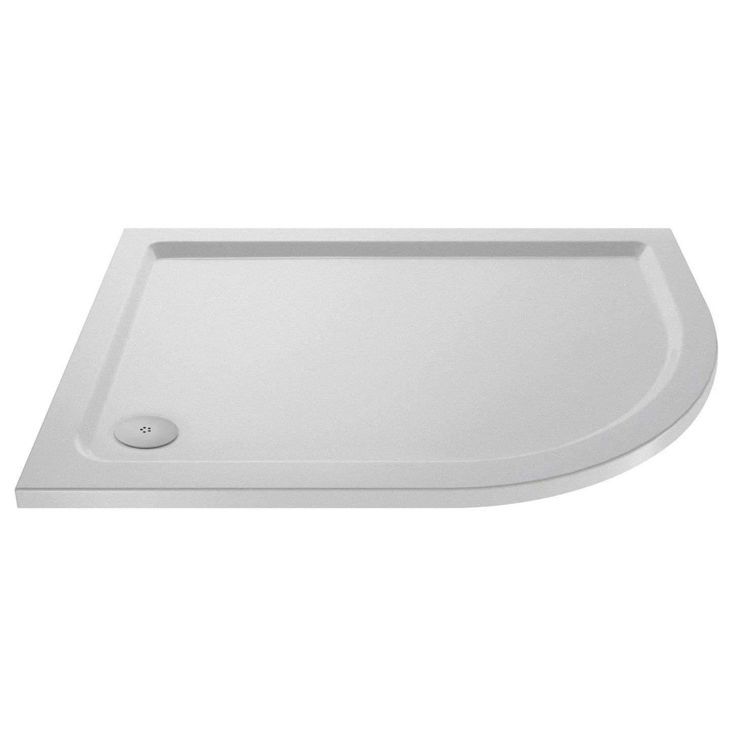 Slip-Resistant Offset Quad Shower Tray RH - Gloss White