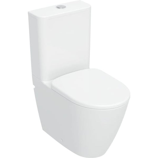 Delta Rimless Comfort height Close Coupled Toilet & Soft Close Seat 365w x 455h x 645d