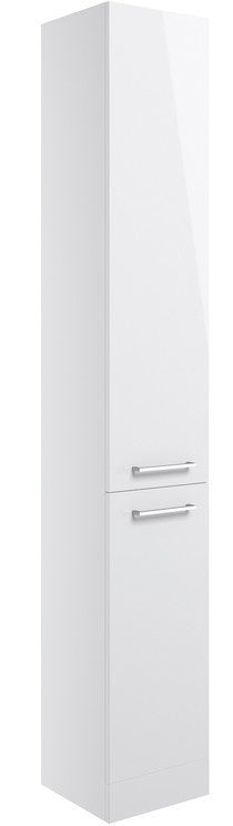 ASHFORD Wall Hung Side Cabinet White - 350w x 1000h x 240d