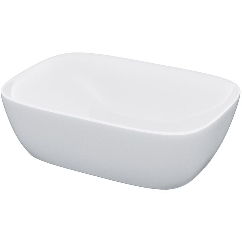 Countertop Basin White 460w x 140h x 320d - Waste Not Included