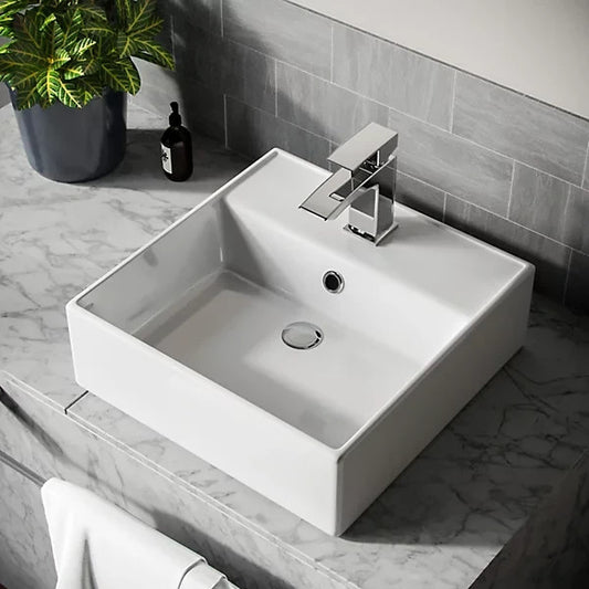 Countertop or Wall Hung Basin 380w x 130h x380d- Waste & Fixing Kit Not Included